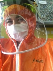 Traje de protección contra Covid