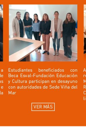 Estudiantes beneficiados con Beca Esval-Fundaci&oacute;n Educaci&oacute;n y Cultura participan en desayuno con autoridades de Sede Vi&ntilde;a del Mar