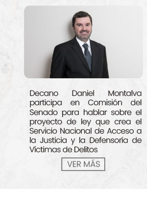 Decano Daniel Montalva participa en Comisi&oacute;n del Senado para hablar sobre el proyecto de ley que crea el Servicio Nacional de Acceso a la Justicia y la Defensor&iacute;a de V&iacute;ctimas de Delitos