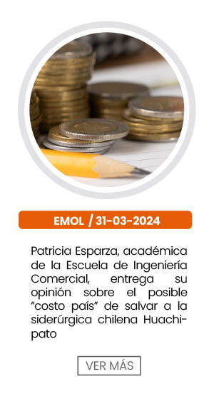 Patricia Esparza, acad&eacute;mica de la Escuela de Ingenier&iacute;a Comercial, entrega su opini&oacute;n sobre el posible &ldquo;costo pa&iacute;s&rdquo; de salvar a la sider&uacute;rgica chilena Huachipato