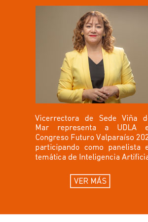 Vicerrectora de Sede Vi&ntilde;a del Mar representa a UDLA en Congreso Futuro Valpara&iacute;so 2024 participando como panelista en tem&aacute;tica de Inteligencia Artificial