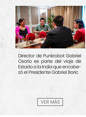 Director de Punkrobot Gabriel Osorio es parte del viaje de Estado a la India que encabezó el Presidente Gabriel Boric