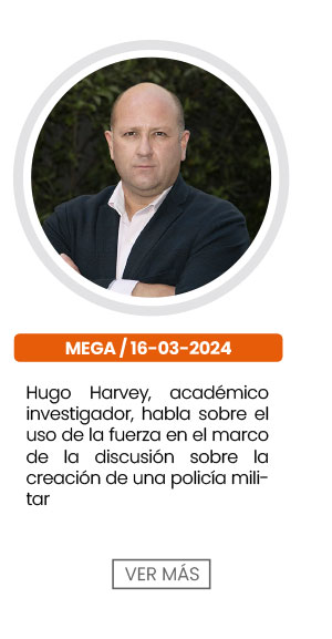 Hugo Harvey, acad&eacute;mico investigador, habla sobre el uso de la fuerza en el marco de la discusi&oacute;n sobre la creaci&oacute;n de una polic&iacute;a militar
